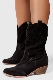 Anna - Μοντέρνες Καουμπόικες Μπότες από Τζιν με Πλαϊνό Φερμουάρ