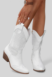 Anna - Μοντέρνες Καουμπόικες Μπότες από Τζιν με Πλαϊνό Φερμουάρ