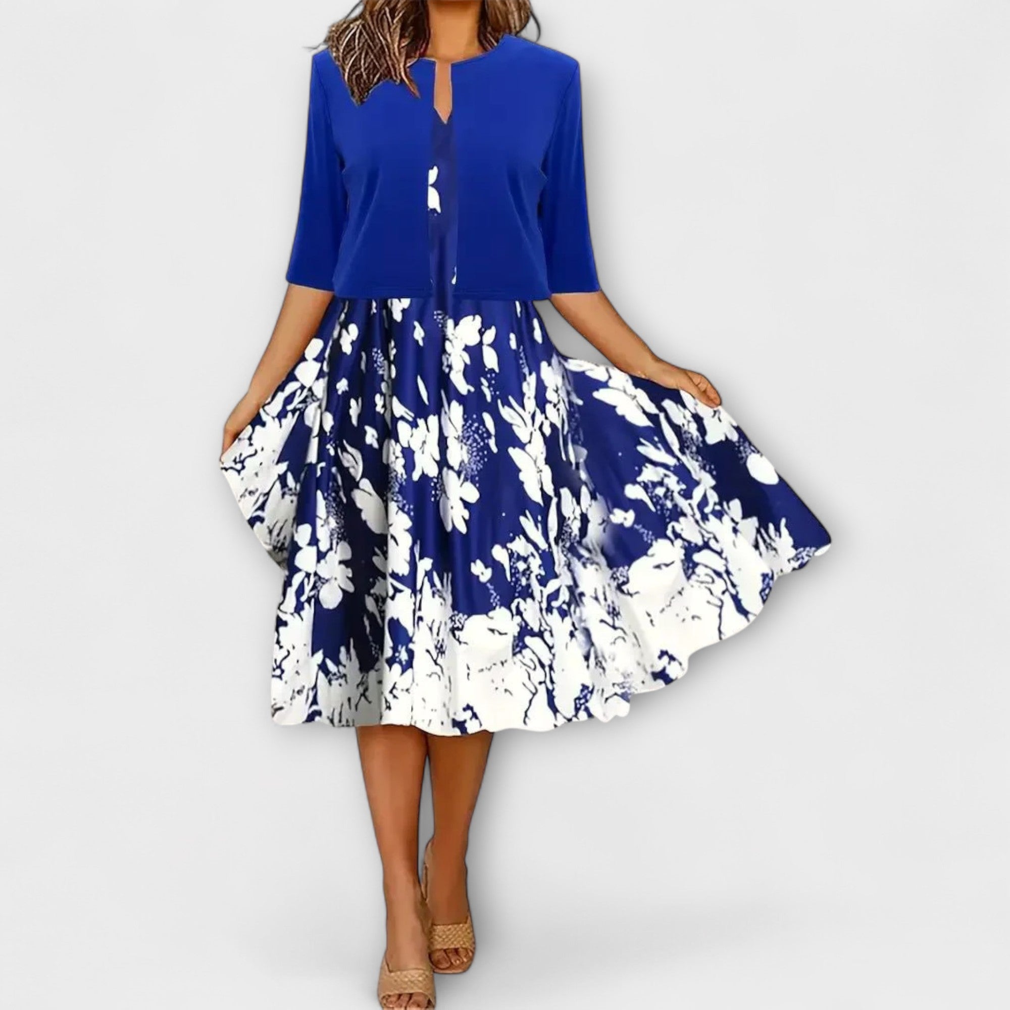 Γυναικείο Μίντι Φόρεμα με Μπλέιζερ