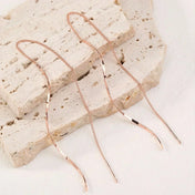 Μακριά Σκουλαρίκια με Σχέδιο Κυμάτων