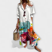 Lila — Ελκυστικό Μάξι Φόρεμα που Καλύπτει την Κοιλιά