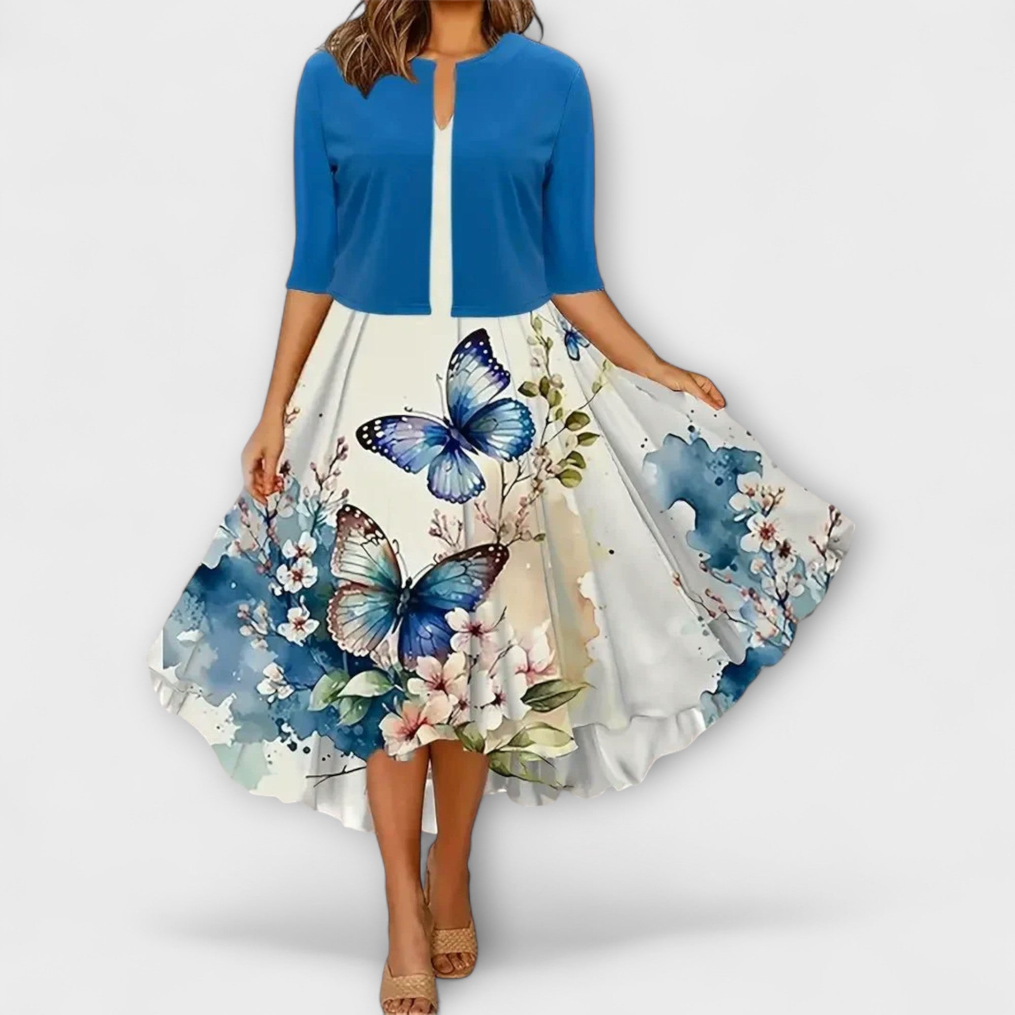 Γυναικείο Μίντι Φόρεμα με Μπλέιζερ