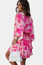 Φόρεμα Eliza Μίνι με μπροστινό κόμπο και βολάν