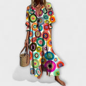 Lila — Ελκυστικό Μάξι Φόρεμα που Καλύπτει την Κοιλιά