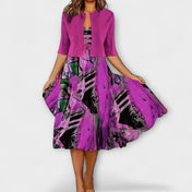 Γυναικείο Μίντι Φόρεμα με Μπλέιζερ