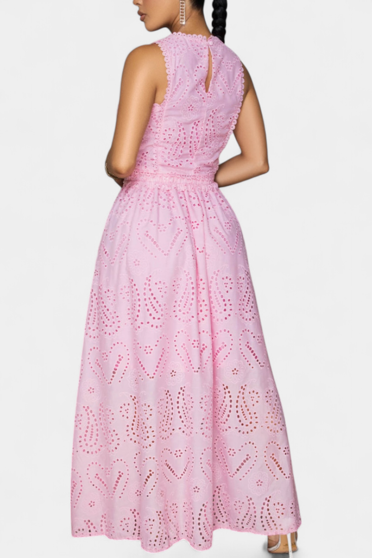 Danitza Ρομαντικό Σετ με Δαντέλα και Διάτρητο Φλοράλ Σχέδιο