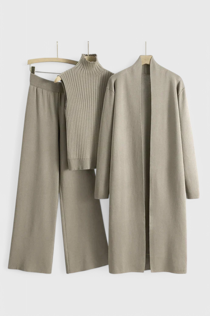 Mahalia Πλεκτό Σετ Τριών Τεμαχίων