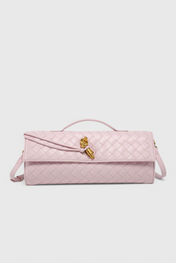 Melanie Τσάντα Clutch με Χρυσή Λεπτομέρεια Κόμπου