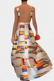 Zara Boho Κεντητό Φόρεμα με V Ντεκολτέ