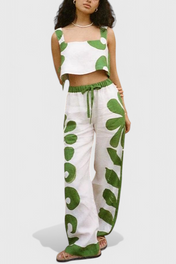 Serafina Boho Σετ με Λουλουδάτο Μοτίβο χωρίς Μανίκια