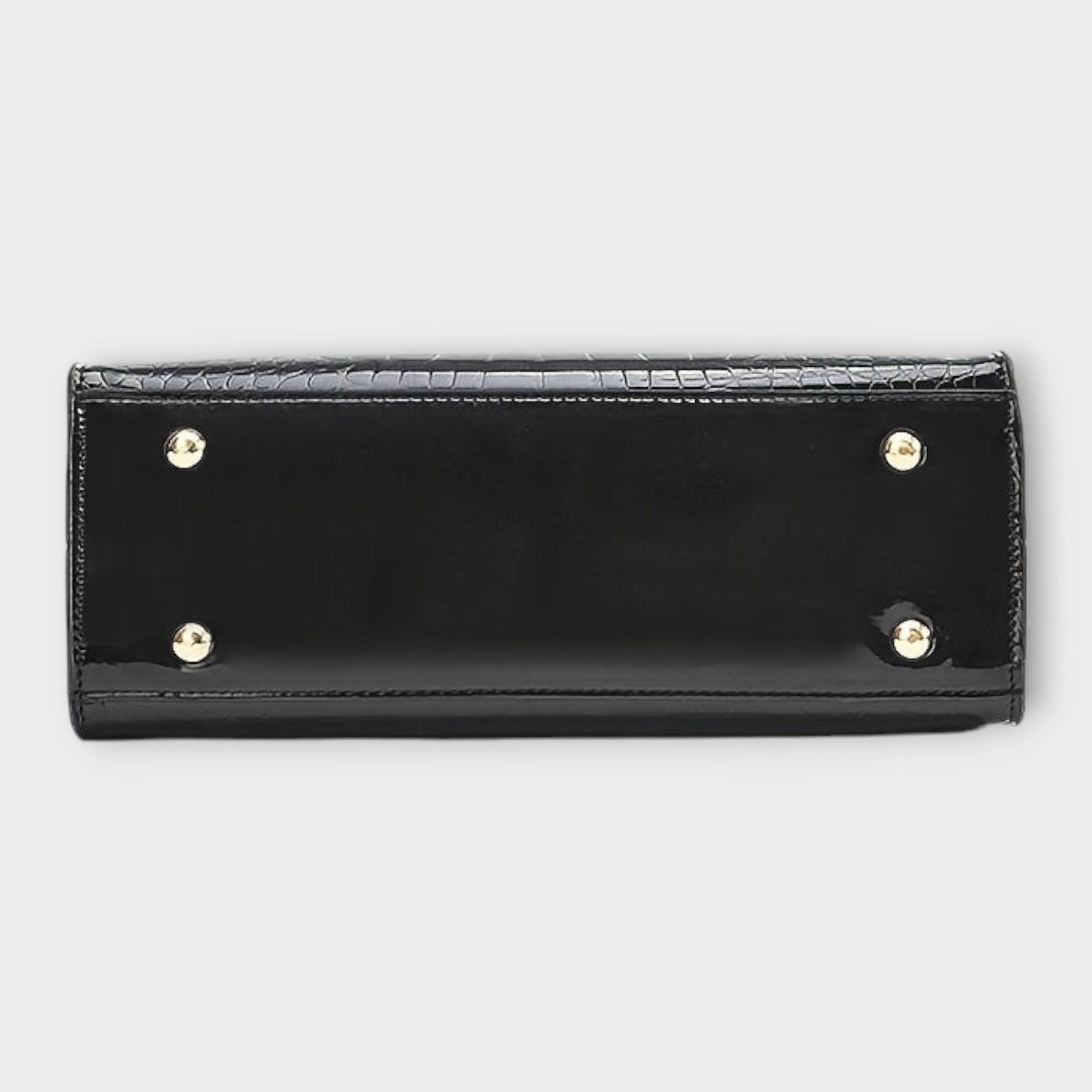 Erain - Γυαλιστερή τσάντα από δέρμα κροκόδειλου