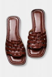 Roma Flat πλεγμένα σανδάλια
