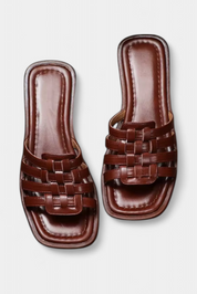 Roma Flat πλεγμένα σανδάλια