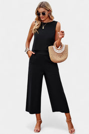 Lavinia Boho Σετ με Αέρινο Τοπ και Σορτς από Λινό και Βαμβάκι