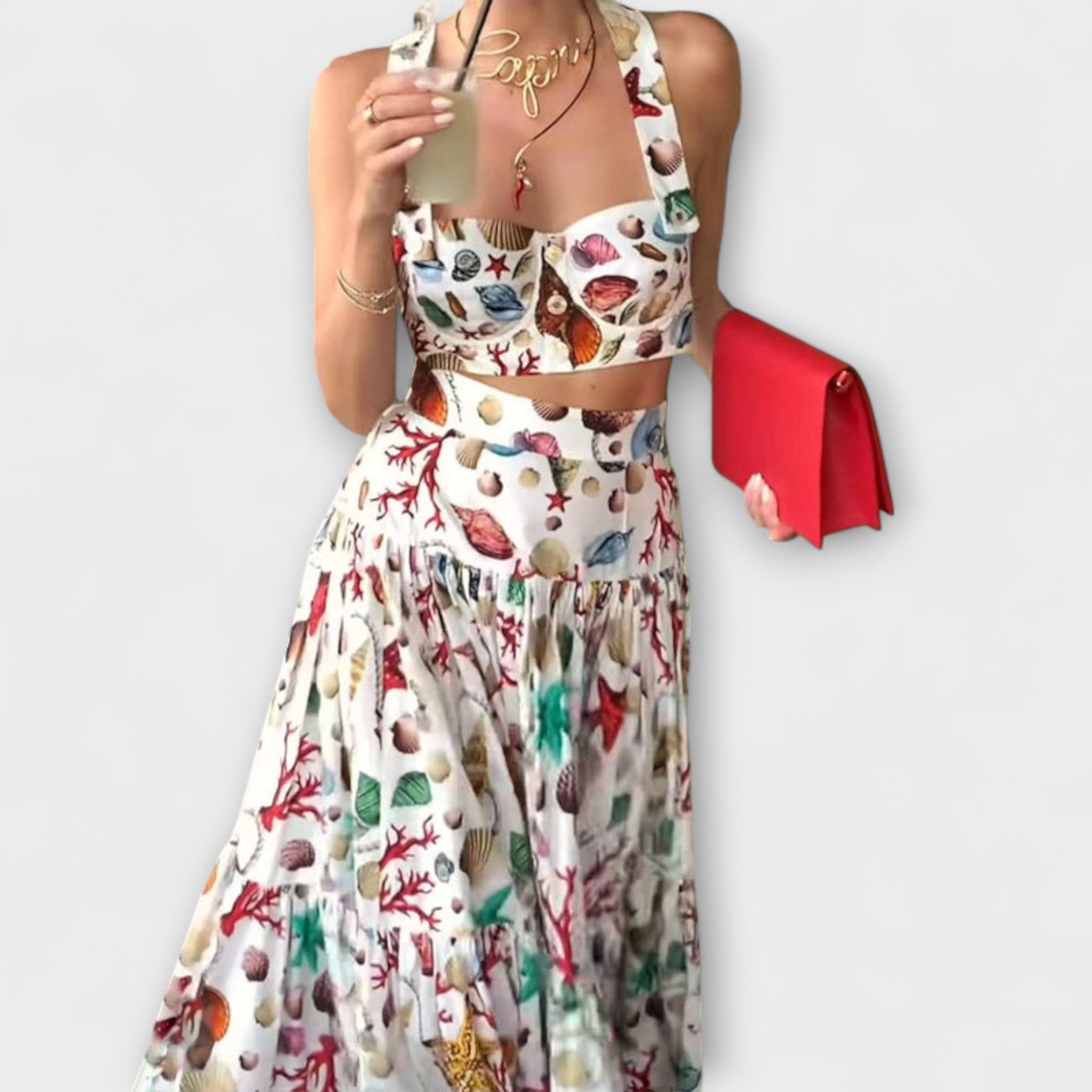 Heather - Κομψό σετ φούστας 2 τεμαχίων