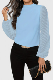 Zaraa Κομψή Μπλούζα με Διάφανες Μανίκες