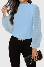 Zaraa Κομψή Μπλούζα με Διάφανες Μανίκες