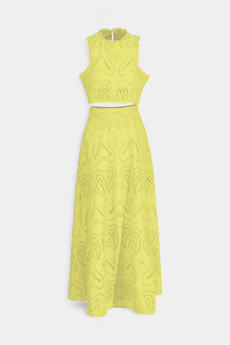 Danitza Ρομαντικό Σετ με Δαντέλα και Διάτρητο Φλοράλ Σχέδιο