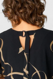 Jillian Μαύρο Φόρεμα Caftan