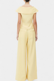 Χέιντεν | Σετ με Ασύμμετρο Τοπ και Παντελόνι Παλάτσο