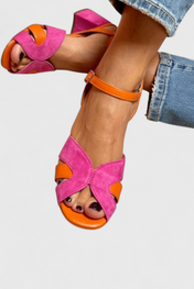 Norma Elegant σανδάλια με άνετο τακούνι και ρυθμιζόμενο λουράκι