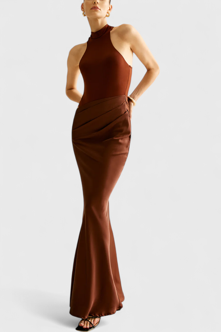 Mafalda Μαξι Φόρεμα με Στυλ Tank Top και Λεπτή Σιλουέτα