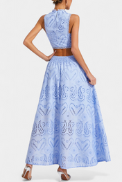 Danitza Ρομαντικό Σετ με Δαντέλα και Διάτρητο Φλοράλ Σχέδιο