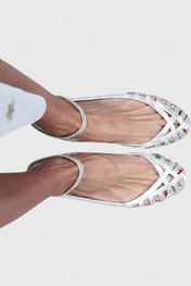 Sofica Σανδάλια με λουράκι αστραγάλου ασημί