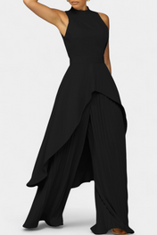 Χρυσούλα Ασύμμετρο Σετ με Πλισέ Παντελόνι