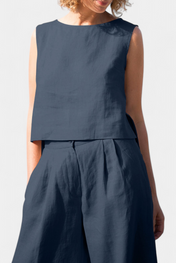 Yvanne Καλοκαιρινό Αμάνικο Σετ Vintage