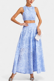 Danitza Ρομαντικό Σετ με Δαντέλα και Διάτρητο Φλοράλ Σχέδιο