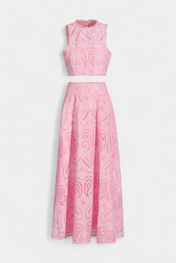 Danitza Ρομαντικό Σετ με Δαντέλα και Διάτρητο Φλοράλ Σχέδιο