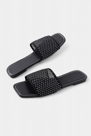 Iva σανδάλια με Glitter και τετράγωνο δάχτυλο