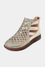 Alica Σανδάλια πλεκτά με ανοιχτό σχέδιο και εύκαμπτη σόλα