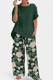 Aivy Φλοράλ Σετ Δύο Τεμαχίων με Χαλαρή Αίσθηση