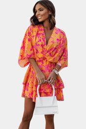 Φόρεμα Eliza Μίνι με μπροστινό κόμπο και βολάν