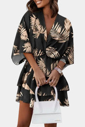 Φόρεμα Eliza Μίνι με μπροστινό κόμπο και βολάν