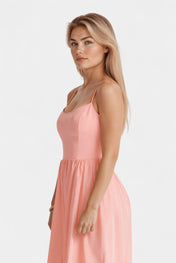 Marvelle Αέρινο Μίντι Φόρεμα χωρίς Μανίκια