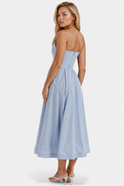 Marvelle Αέρινο Μίντι Φόρεμα χωρίς Μανίκια