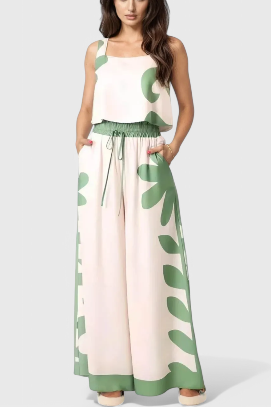 Serafina Boho Σετ με Λουλουδάτο Μοτίβο χωρίς Μανίκια