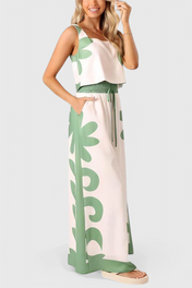 Serafina Boho Σετ με Λουλουδάτο Μοτίβο χωρίς Μανίκια