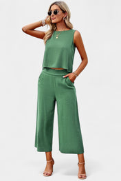 Lavinia Boho Σετ με Αέρινο Τοπ και Σορτς από Λινό και Βαμβάκι