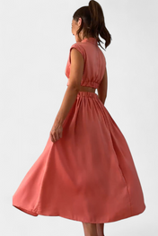 Jocelyn Σετ με Φόρεμα με Πλαϊνό Σκίσιμο